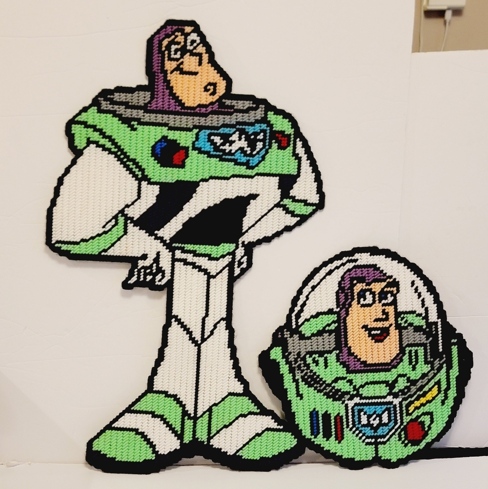 Toy Story Buzz Lightyear Needlepoint 22" Wall Art